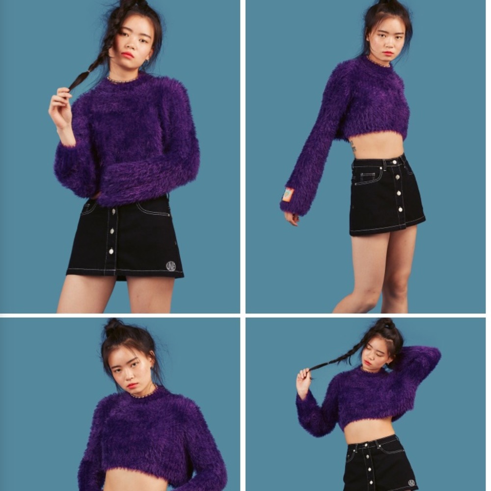 Unif purple Static Sweater